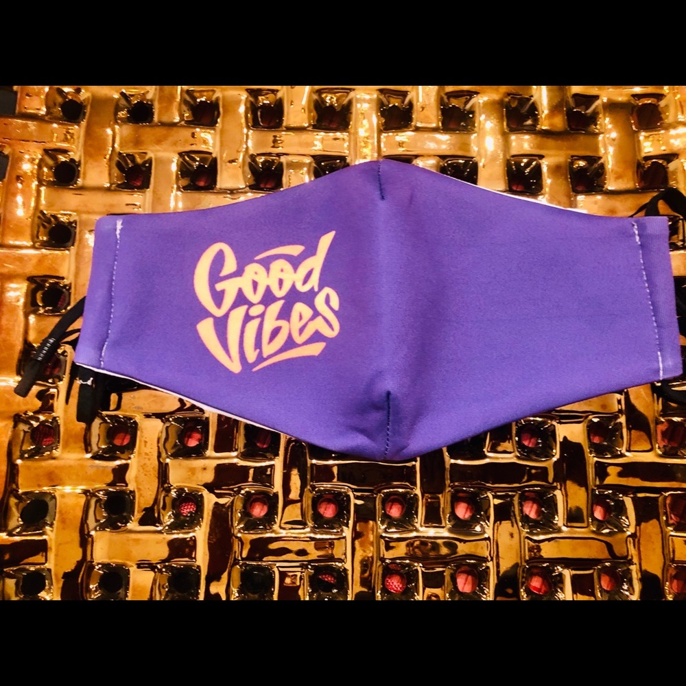 Good Vibes Purple Mask